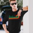 Evergreen Vintage Stripes Arrowhead Springs California Long Sleeve T-Shirt Gifts for Him