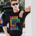 Fathers Day 2023 Dada Daddy Dad Bruh Tie Dye Dad Jokes Long Sleeve T-Shirt T-Shirt Gifts for Him