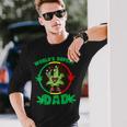 Fathers Day Worlds Dopest Dad Cannabis Marijuana Weed Long Sleeve T-Shirt Gifts for Him