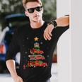 Firefighter Fire Truck Christmas Tree Xmas Long Sleeve T-Shirt Gifts for Him