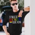 Free Human Hugs Lgbt Pride Month Long Sleeve T-Shirt Gifts for Him