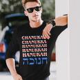 Hanukkah Spelling Chanukah Humor Hebrew Long Sleeve T-Shirt Gifts for Him