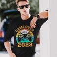 Game Over Class Of 2024 Video Games Vintage Graduation Gamer Long Sleeve T-Shirt T-Shirt Gifts for Him