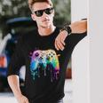 Gamer Graphic Video Game Colorful Video Game Lover Long Sleeve Gifts for Him