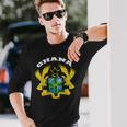 Ghana Coat Of Arms Flag Souvenir Accra Long Sleeve T-Shirt Gifts for Him