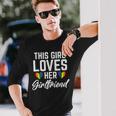This Girl Loves Her Girlfriend Lesbian Long Sleeve T-Shirt Gifts for Him