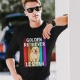 Golden Retriever Lesbian Long Sleeve T-Shirt T-Shirt Gifts for Him