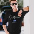 Greece Flag Vacation Island Santorini Long Sleeve T-Shirt Gifts for Him
