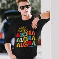 Groovy Aloha Hawaii Hawaiian Beach Summer Vacation Boy Girl Long Sleeve T-Shirt T-Shirt Gifts for Him