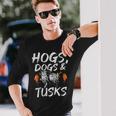 Hogs Dogs And Tusks Hog Removal Hunter Hog Hunting Long Sleeve T-Shirt T-Shirt Gifts for Him