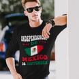 Independencia De Mexico Flag Pride Mexican Independence Day Long Sleeve T-Shirt Gifts for Him