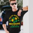 Jamaican Independence 6Th August 1962 Jamaican Flag Long Sleeve T-Shirt T-Shirt Gifts for Him