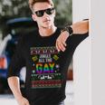 Jingle Bells Jingle All The Gay Ugly Christmas Sweater Long Sleeve T-Shirt Gifts for Him