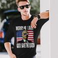 Joe Biden Merry 4Th July Confused God Save The Queen Long Sleeve T-Shirt Gifts for Him