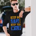 Keep Me Safe I Will Keep You Wild Protect Wildlife Wildlife Long Sleeve T-Shirt T-Shirt Gifts for Him