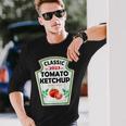 Ketchup Costume Matching Couples Groups Halloween Ketchup Long Sleeve T-Shirt Gifts for Him