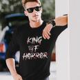 King Of Horror Halloween Father Day King Long Sleeve T-Shirt Gifts for Him