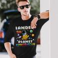Landed On Planet Kindergarten Astronaut Gamer Space Lover Long Sleeve Gifts for Him