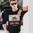 Loma Linda California Cali City Souvenir Ca Flag Top Long Sleeve T-Shirt Gifts for Him