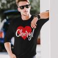 I Love Cheryl First Name I Heart Named Long Sleeve T-Shirt Gifts for Him