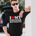 I Love My Cougar Boyfriend I Heart My Cougar Boyfriend Long Sleeve Gifts for Him