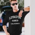 Loyalton California Ca Vintage State Athletic Style Long Sleeve T-Shirt Gifts for Him