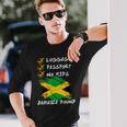 Luggage Passport No Jamaica Travel Vacation Outfit Long Sleeve T-Shirt Gifts for Him
