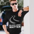 Making Black Lines Matter Car Guy Long Sleeve T-Shirt Gifts for Him