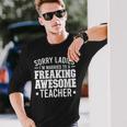 Married To An Awesome Teacher Husband Of A Teacher Long Sleeve T-Shirt T-Shirt Gifts for Him