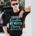 Married Couple Wedding Anniversary Marriage Long Sleeve Gifts for Him