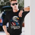 Merica Patriotic Eagle Freedom 4Th Of July Usa American Flag Long Sleeve T-Shirt T-Shirt Gifts for Him