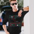 Merry Xmas Pharmacist Ugly Christmas Sweater Pharmacy Tech Long Sleeve T-Shirt Gifts for Him