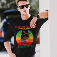 Messy Bun Junenth Breaking Chains Bandana Afro Sunglasses Long Sleeve T-Shirt Gifts for Him
