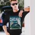 Millennium Park Bean May The Clout Be With Chicago Poster Long Sleeve T-Shirt Gifts for Him