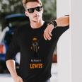 My Name Is Lewis I Am Not A Jack O Lantern Long Sleeve T-Shirt Gifts for Him