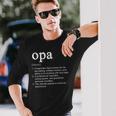 Opa Definition Cool Long Sleeve T-Shirt Gifts for Him