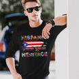 Hispanic Heritage Month Puerto Rican Puerto Rico Flag Pride Long Sleeve Gifts for Him