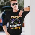 Papa Of The Birthday Boy Space Astronaut Birthday Long Sleeve T-Shirt T-Shirt Gifts for Him