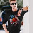 Patriotic Basketball 4Th Of July Usa American Flag Boys Long Sleeve T-Shirt T-Shirt Gifts for Him