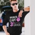 Peace Out 3Rd Grade Girls Third Grade Graduation Long Sleeve T-Shirt T-Shirt Gifts for Him