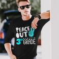 Peace Out 3Rd Grade Graduation Last Day School 2021 Long Sleeve T-Shirt T-Shirt Gifts for Him
