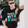 Peace Out 3Rd Grade Graduation Last Day School 2023 Long Sleeve T-Shirt T-Shirt Gifts for Him