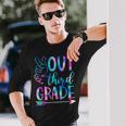 Peace Out Third Grade Graduate Tie Dye Last Day Of School Long Sleeve T-Shirt T-Shirt Gifts for Him