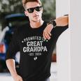 Promoted To Great Grandpa 2024 Soon To Be Great Grandfather Long Sleeve T-Shirt Gifts for Him