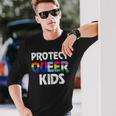 Protect Queer Youth Lgbt Awareness Gay Lesbian Pride Long Sleeve T-Shirt T-Shirt Gifts for Him
