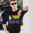 Proud Ally Pride Month Lgbt Transgender Flag Gay Lesbian Long Sleeve T-Shirt T-Shirt Gifts for Him