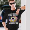 Im A Proud Coast Guard Girlfriend With American Flag Long Sleeve T-Shirt T-Shirt Gifts for Him