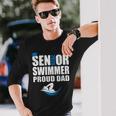 Proud Dad Senior Swimmer Class Of 2020 Swim Team Sport Long Sleeve T-Shirt T-Shirt Gifts for Him