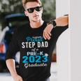 Proud Step Dad Of Pre K School Graduate 2023 Graduation Step Long Sleeve T-Shirt T-Shirt Gifts for Him