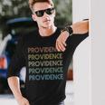 Providence Rhode Island Pride Vintage State Ri Retro 70S Long Sleeve T-Shirt T-Shirt Gifts for Him